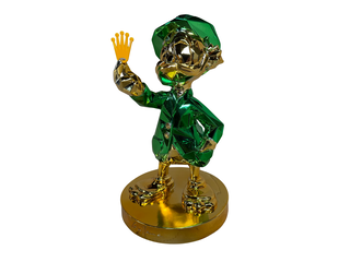 Sculptuur, Lior24, Dagobert Duck, Groen Goud